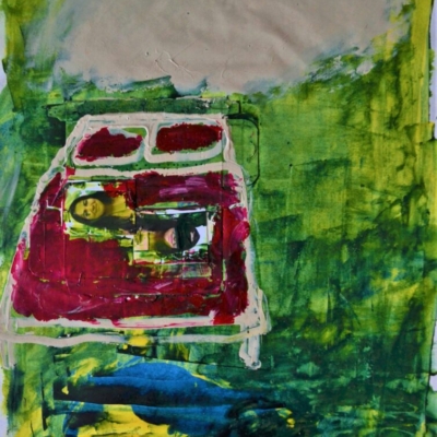 Being question, oil collage photography on paper, A3, 2014