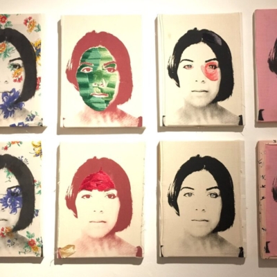 Identity research, silk-screen printing embroidery on fabric, 40x 30 cm each one, 2012